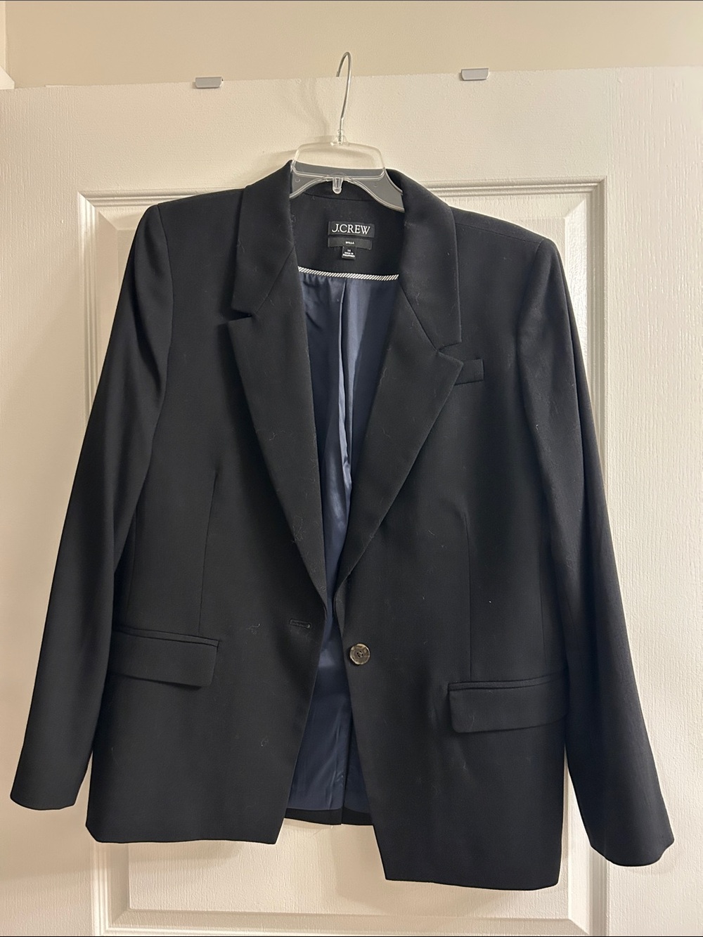 J. Crew Black Single-Button Women's Willa  Blazer